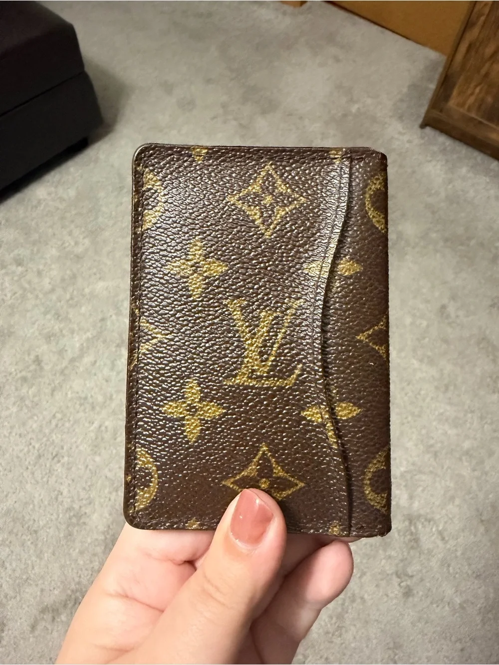 Pre-loved LV Monogram Card Holder / Pocket Organizer